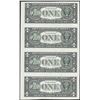 Image 2 : Uncut Sheet of (4) 1988A $1 Federal Reserve Notes