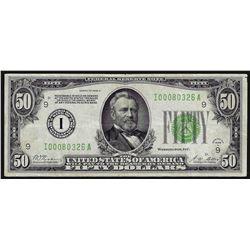 1928A $50 Federal Reserve Note