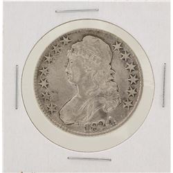 1824 Capped Bust Half Dollar Silver Coin