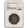 Image 1 : 1829 Small Letters Capped Bust Half Dollar Coin O-119 NGC VF25