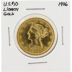 1906 $10 Liberty Head Eagle Gold Coin
