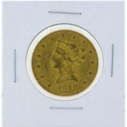 1849 No Motto $10 Liberty Head Eagle Gold Coin