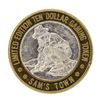 Image 1 : .999 Silver Sam's Town Las Vegas $10 Casino Limited Edition Gaming Token