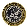 Image 1 : .999 Silver Mirage Las Vegas Nevada $10 Casino Limited Edition Gaming Token