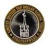 Image 1 : .999 Silver Stratosphere Las Vegas, NV $10 Casino Limited Edition Gaming Token