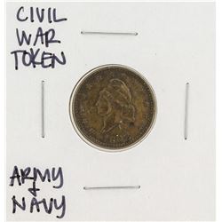 1863 Civil War Token Army & Navy
