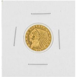 1910 $2 1/2 Indian Head Quarter Eagle Gold Coin