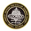 Image 2 : .999 Silver El Dorado Hotel & Casino Reno, Nevada $10 Limited Edition Gaming Tok