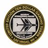 Image 2 : .999 Silver McCarran International Airport $10 Casino Limited Edition Gaming Tok
