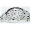 Image 6 : Rolex Mens Stainless Steel Sapphire and Diamond Datejust Wristwatch
