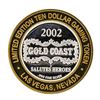 Image 2 : .999 Fine Silver Gold Coast Las Vegas $10 Casino Limted Edition Gaming Token
