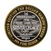 Image 2 : .999 Silver Silver Legacy Reno, Nevada $10 Casino Limited Edition Gaming Token