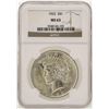 Image 1 : 1922 $1 Peace Silver Dollar Coin NGC MS63