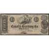 Image 1 : 1800's $50 Canal & Banking Co. Obsolete Bank Note