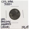 Image 1 : 1863 Civil War Token WM Hasting Imported Liquors New York