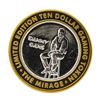 Image 1 : .999 Silver Mirage Las Vegas Nevada $10 Casino Limited Edition Gaming Token