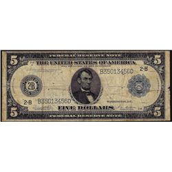 1914 $5 Federal Reserve Blue Seal Note