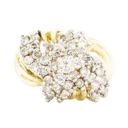 14KT Yellow Gold Ladies 1.50ctw Diamond Ring
