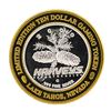 Image 2 : .999 Silver Harveys Lake Tahoe, Nevada $10 Casino Limited Edition Gaming Token