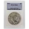 Image 1 : 1923 $1 Peace Silver Dollar Coin PCGS MS63