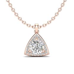 1.50 CTW VS/SI Diamond Certified Necklace 14K Rose Gold - REF-381T5X - 20523