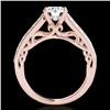 Image 2 : 1.65 CTW H-SI/I Certified Diamond Solitaire Ring 10K Rose Gold - REF-203M6F - 35024