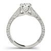 Image 2 : 1 CTW Certified VS/SI Diamond Solitaire Ring 18K White Gold - REF-297M2F - 27810