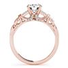 Image 2 : 0.70 CTW Certified VS/SI Diamond Solitaire Ring 18K Rose Gold - REF-114K9R - 27862