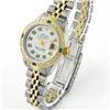 Image 3 : Rolex Ladies Two Tone 14K Gold/SS, Diam/Emerald Dial & Diam/Emerald Bezel, Saph Crystal - REF-368K7R