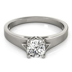 1.5 CTW Certified VS/SI Diamond Solitaire Ring 18K White Gold - REF-578N6Y - 27795