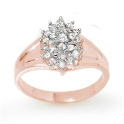 0.25 CTW Certified VS/SI Diamond Ring 18K Rose Gold - REF-41T3X - 13393