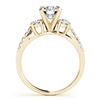 Image 2 : 1.5 CTW Certified VS/SI Diamond 3 Stone Ring 18K Yellow Gold - REF-383M3F - 28028