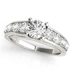2.55 CTW Certified VS/SI Diamond Solitaire Ring 18K White Gold - REF-477Y3N - 28137