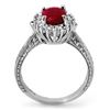 Image 2 : 2.75 CTW Ruby & Diamond Ring 18K White Gold - REF-69W3H - 12727