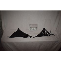 ZZ-CLEARANCE SUPERMAN OF METAL ALLOY PRODUCTION MADE HIP GLYPHS PAIR