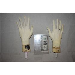 ZZ-CLEARANCE POSEABLE ARMATURED MATCHED PAIR OF HANDS FOR DUMMY OR MANNEQUIN DISPLAYS 2