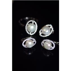 Natural Japanese Pearl Jewelry Set