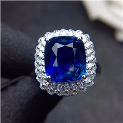 Natural Cushion Sapphire 6.11 Ct Ring/Pendant