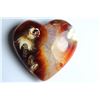 Image 1 : Natural Colorful Carnelian Heart 225 Carats