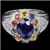 Image 1 : Natural Multi Color Sapphire Ring