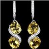 Image 1 : NATURAL ORANGISH YELLOW CITRINE Earrings