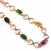 Image 2 : Natural MULTI COLOR TOURMALINE CHROME DIOPSIDE Bracelet