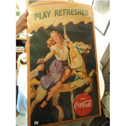 Coca Cola Vintage Large poster 22x38
