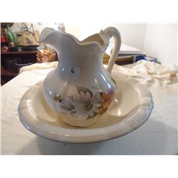 Pitcher and Basin set by Rhine Pottery