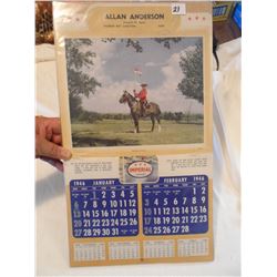 RCMP Imperial 1946 Calendar