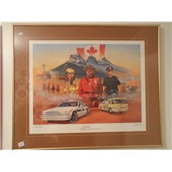 1997 Limioted edition world police games 24x29