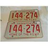 Image 1 : 1973 License Plates pair SK