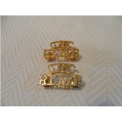 Vintage GRC RCMP Shoulder badges
