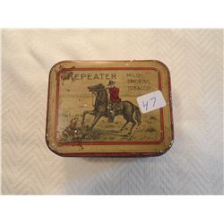 Repeater red horse tobacco tin
