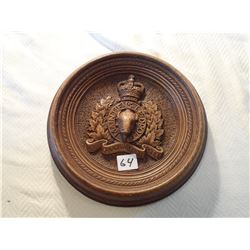 RCMP 9" plaque